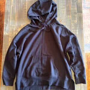 Athletic Works Women's Black Hooded Pullover Sweatshirt XL